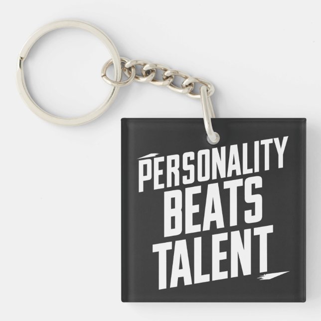 Llavero Personalidad supera las citas Inspiradoras del tal (Frente)