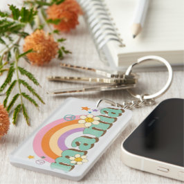Llavero personalised acrylic keyring to hold mum's keys
