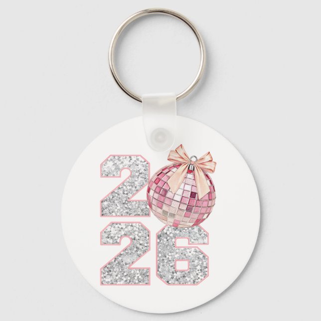 Llavero Personalised Keychain-Happy New Year 2026 (Anverso)