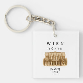 Llavero Personalisierte Wien Börse | Name & Jahr