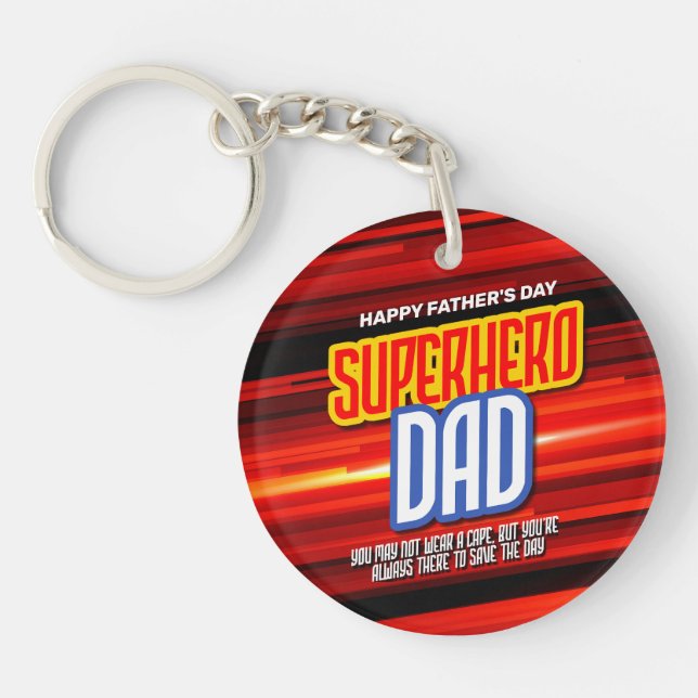 Llavero Personaliza a SuperHero Dad (Frente)