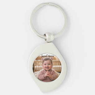 Llavero personaliza el remolino personalizado simple