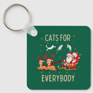 Llavero Personaliza este diseño: Gatos para todos