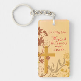 Llavero Personaliza, Jubilee Aniversario Nun Cross, Swirls