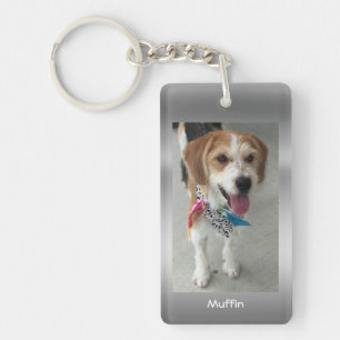 Llavero Personaliza la foto y los nombres de tu mascota en