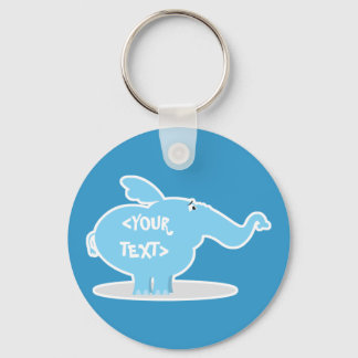 Llavero Personaliza un elefante, <YOUR TEXT>