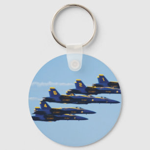 Llavero Personalizable 6 Ángeles azules en el cielo