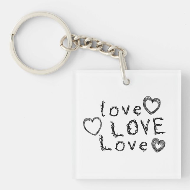 Llavero Personalizable (Añadir tu propia foto) Amor, Amor, (Frente)