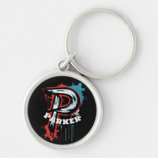 Llavero Personalizable Audaz Monograma "P" de pintura con