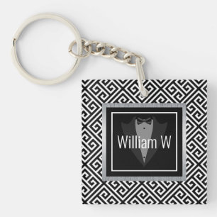 Llavero Personalizable blanco y negro