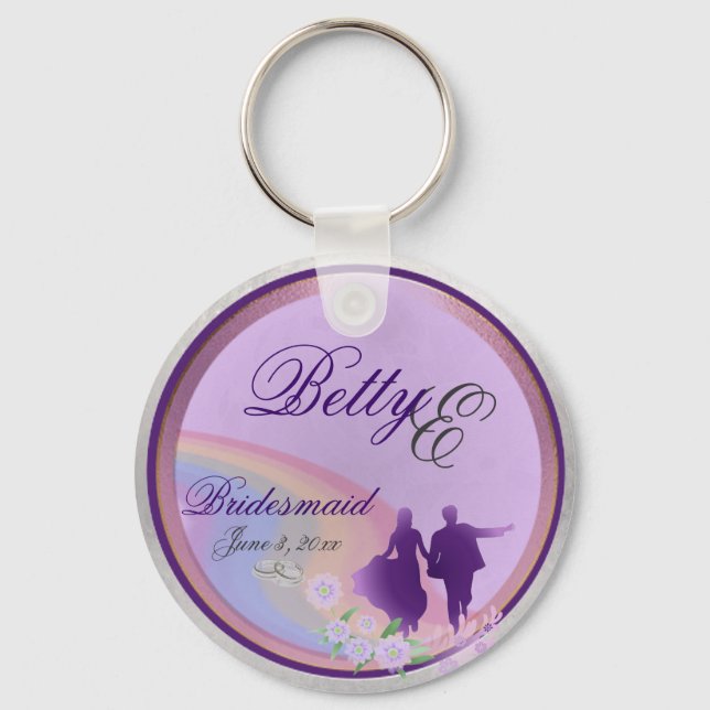 Llavero Personalizable Bridesmaids Keepsake Keychain (Anverso)