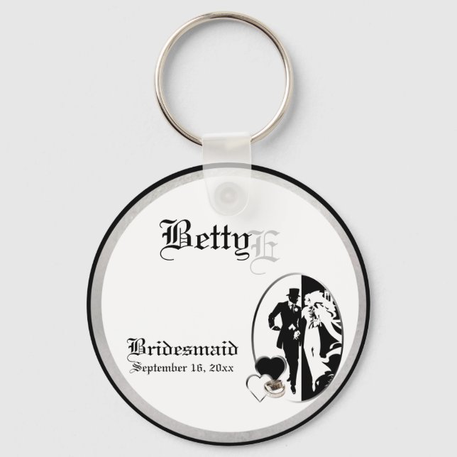 Llavero Personalizable Bridesmaids Keepsake Keychain (Anverso)
