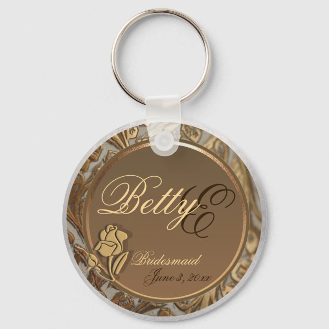 Llavero Personalizable Bridesmaids Keepsake Keychain (Anverso)