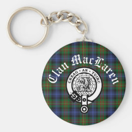 Llavero Personalizable Clan MacLaren Escudo Badge & Tartan