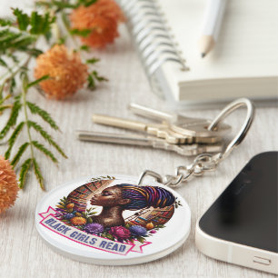 Llavero personalizable con logotipo de Black Girls