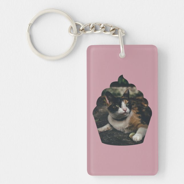 Llavero Personalizable Cupcake Pet Owner Keychain (Frente)