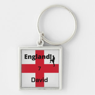 Llavero Personalizable de jugador de fútbol de Inglaterra