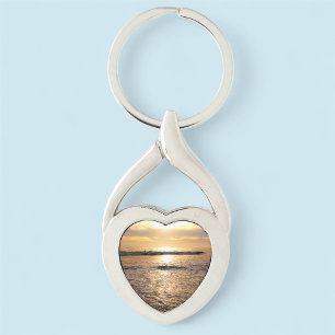 Llavero Personalizable de Keychain de forma oceánica fotoc
