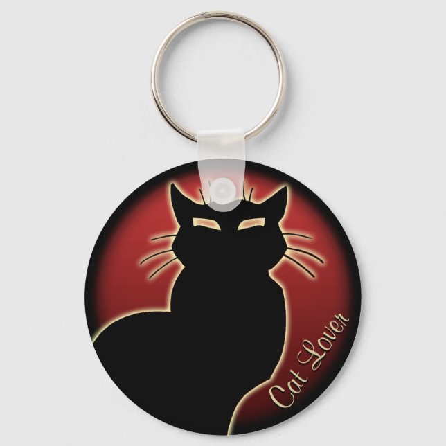 Llavero Personalizable de las cadenas de gatos de la caden (Anverso)