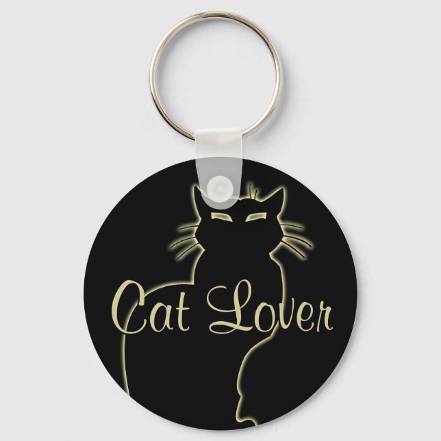Llavero Personalizable de las cadenas de gatos de la caden (Anverso)
