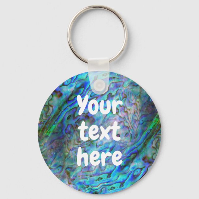 Llavero PERSONALIZABLE de NUEVA ZELANDIA KIWI PAUA (Anverso)