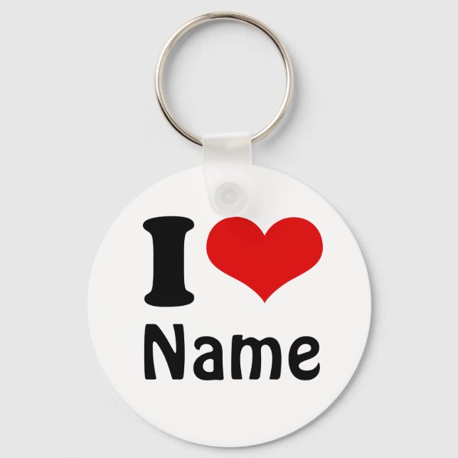 Llavero Personalizable Día de San Valentín Amo Personaliza (Anverso)