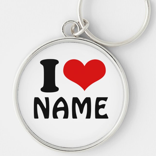 Llavero Personalizable Día de San Valentín Amo Personaliza (Frente)