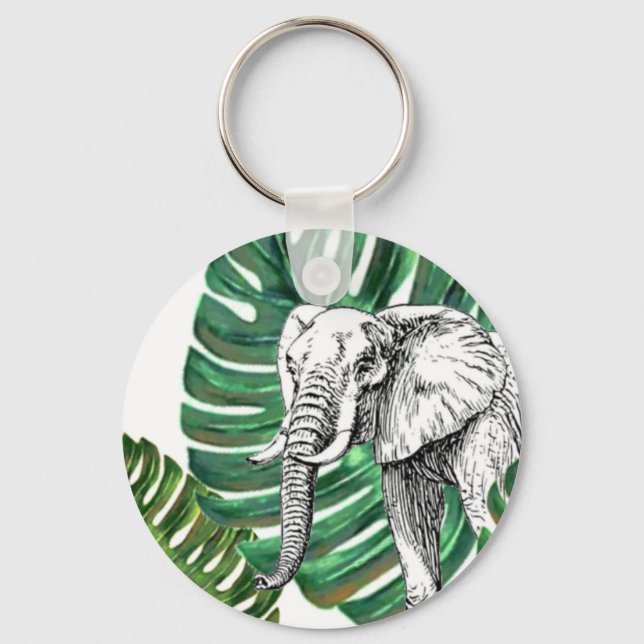 Llavero Personalizable Elephant Safari (Anverso)