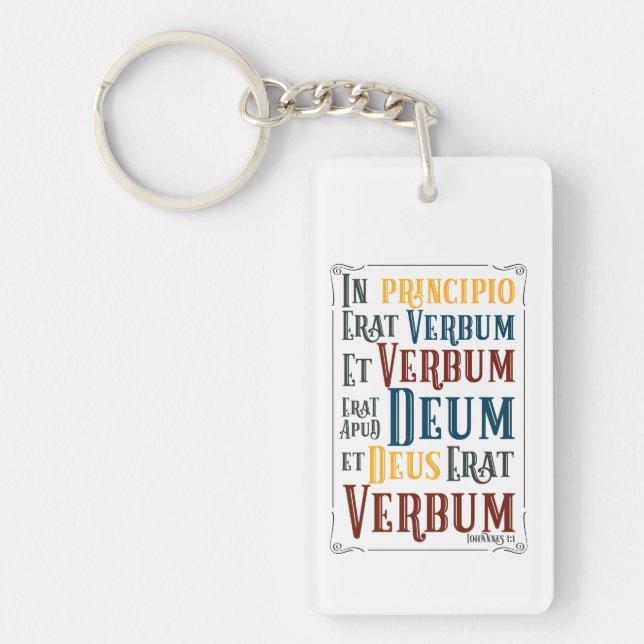 Llavero PERSONALIZABLE En Principio Erat Verbum (Frente)