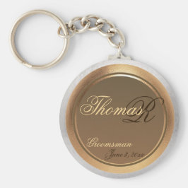 Llavero Personalizable Groomsman Keepsake Keychain