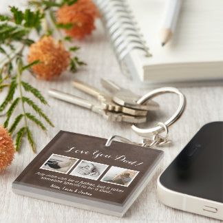 Llavero personalizable Keychain Collage de fotos Love You 