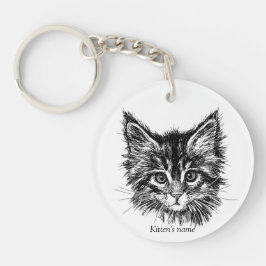 Llavero Personalizable lindo gatito