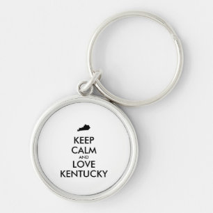 Llavero Personalizable MANTENER CALMA Y AMAR A KENTUCKY