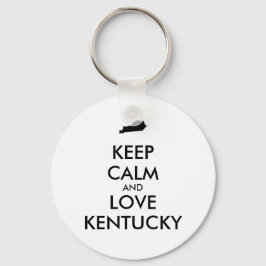 Llavero Personalizable MANTENER CALMA Y AMAR A KENTUCKY