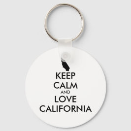 Llavero Personalizable MANTENER CALMA Y AMAR CALIFORNIA