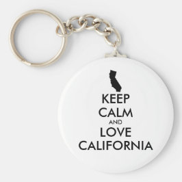 Llavero Personalizable MANTENER CALMA Y AMAR CALIFORNIA