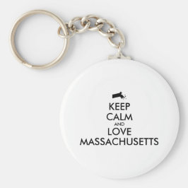 Llavero Personalizable MANTENER LA CALMA Y AMAR A LAS MASS