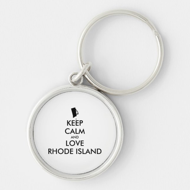 Llavero Personalizable MANTENER LA CALMA Y AMAR LA ISLA RH (Frente)