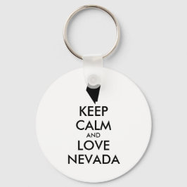 Llavero Personalizable MANTENER LA CALMA Y AMAR NEVADA