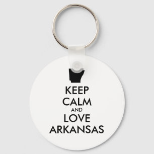 Llavero Personalizable MANTENGA CALMA Y AME A ARKANSAS