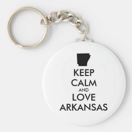 Llavero Personalizable MANTENGA CALMA Y AME A ARKANSAS