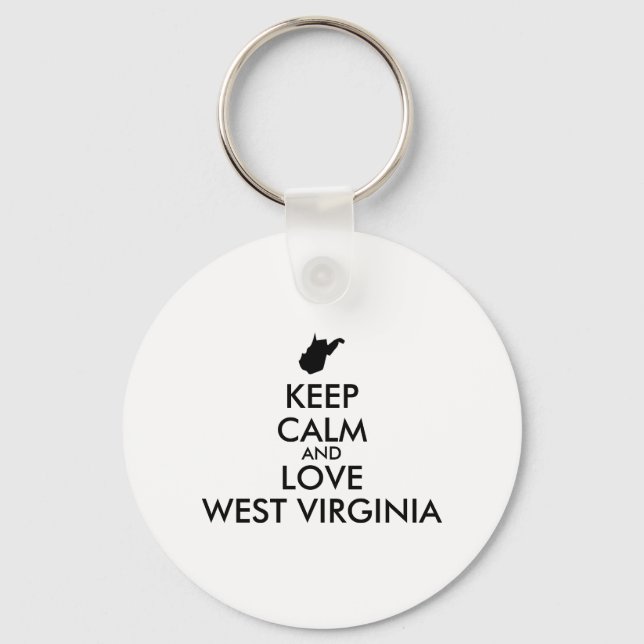 Llavero Personalizable MANTENGA CALMA Y AME A VIRGINIA OCC (Anverso)