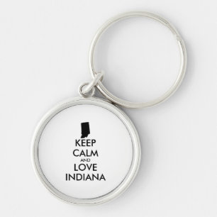 LLAVERO PERSONALIZABLE MANTENGA LA CALMA Y AME A INDIANA