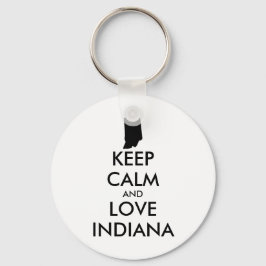 LLAVERO PERSONALIZABLE MANTENGA LA CALMA Y AME A INDIANA
