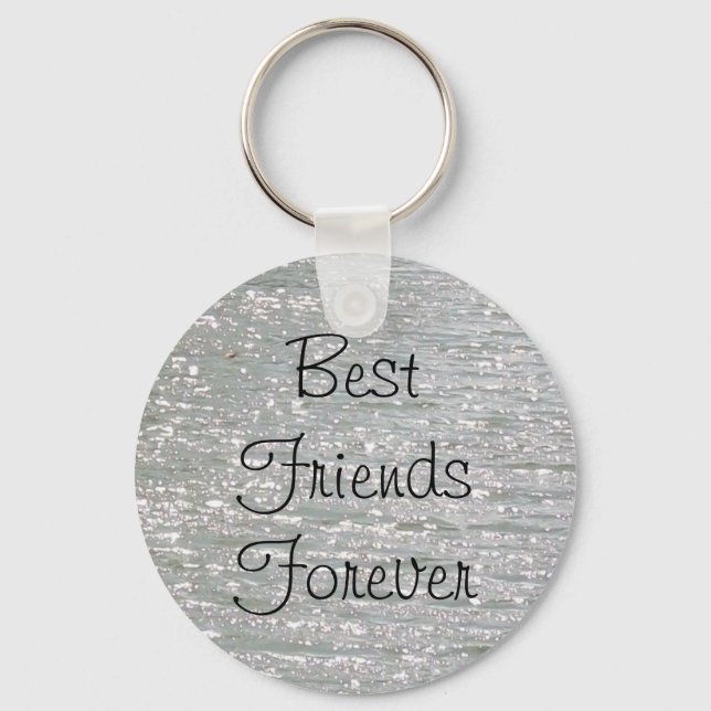 Llavero Personalizable Mejor Amigos para siempre Keychain (Anverso)