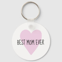 Personalizable mejor mamá del corazón rosado