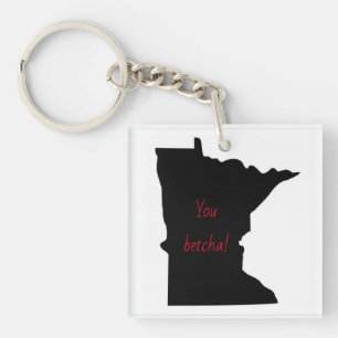 Llavero Personalizable Minnesota You betcha Acrylic Keycha