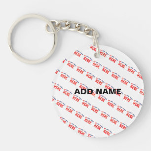 LLAVERO PERSONALIZABLE MODERNO ESTILO BLANCO VERIFICADO MA