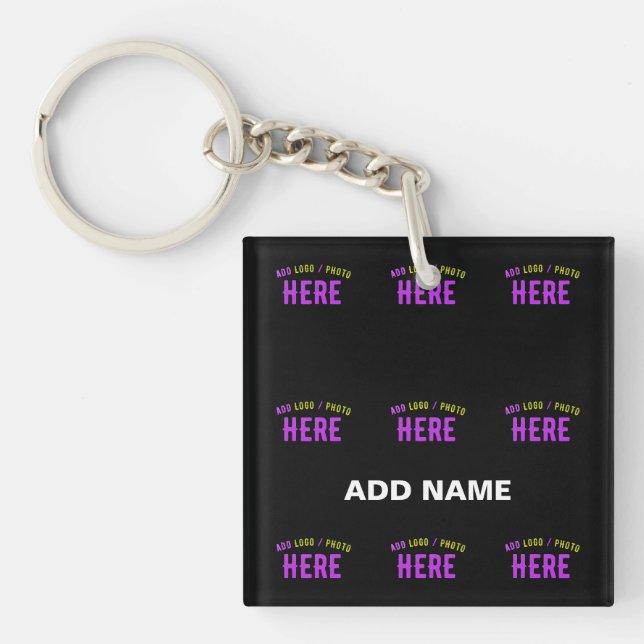 LLAVERO PERSONALIZABLE MODERNO ESTILO NEGRO VERIFICADO MAR (Frente)