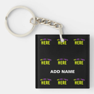 LLAVERO PERSONALIZABLE MODERNO ESTILO NEGRO VERIFICADO MAR